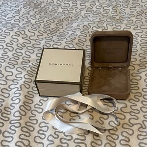 David Yurman Jewelry Box in Cream and Brown
